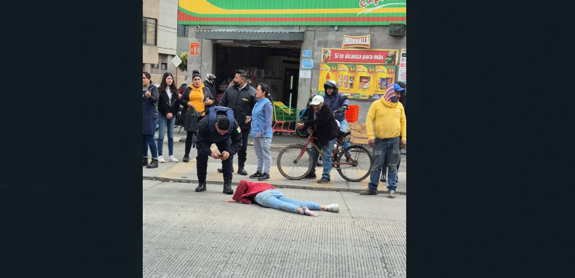 VIDEO Menor fue arrollada por un motocilista en Texmelucan