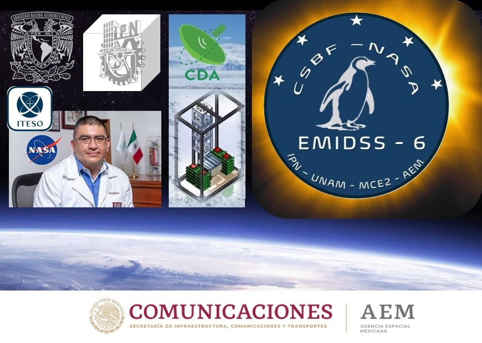 Probarán nuevo módulo espacial mexicano Emidss-6”en misión de NASA