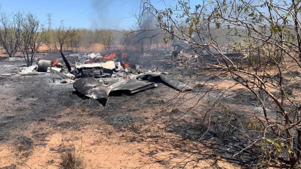 Se desploma avión con funcionario estatal en Sonora, hay 4 muertos