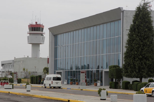 Esperan repunte del 15 % en usuarios del aeropuerto de Huejotzingo