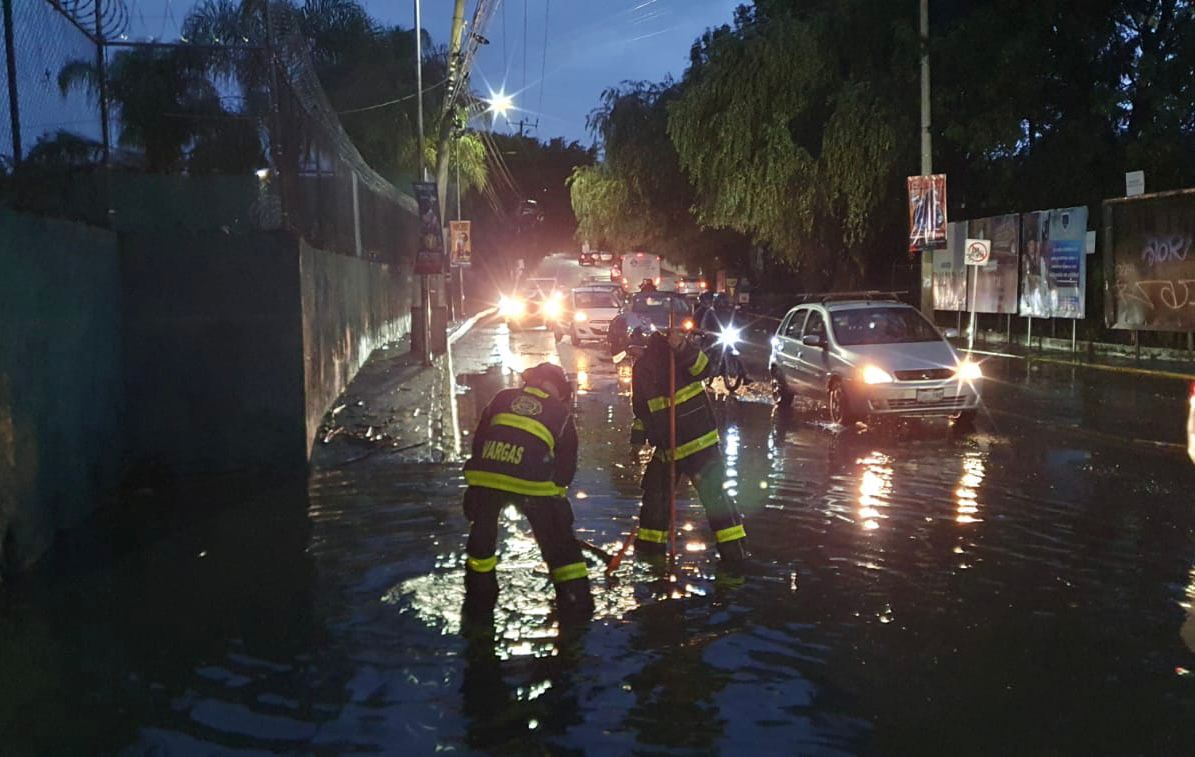 Lluvia de este martes causa afectaciones en San Andrés Cholula