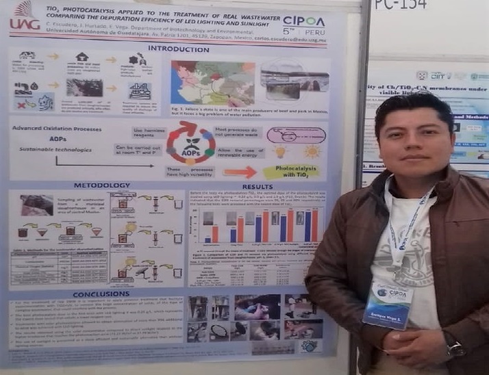 Profesor de la UAG presenta estudio para limpiar agua de rastros