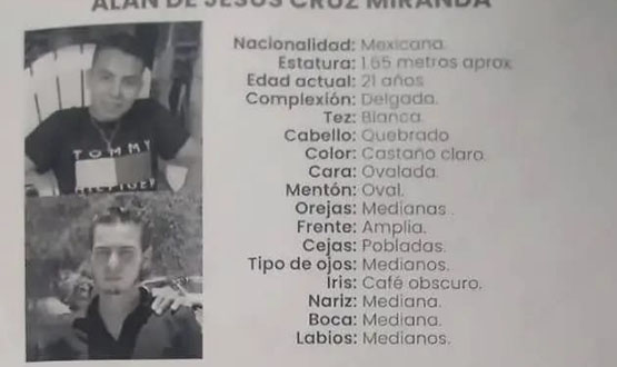 Alan de 21 años desapareció en calles de Puebla capital