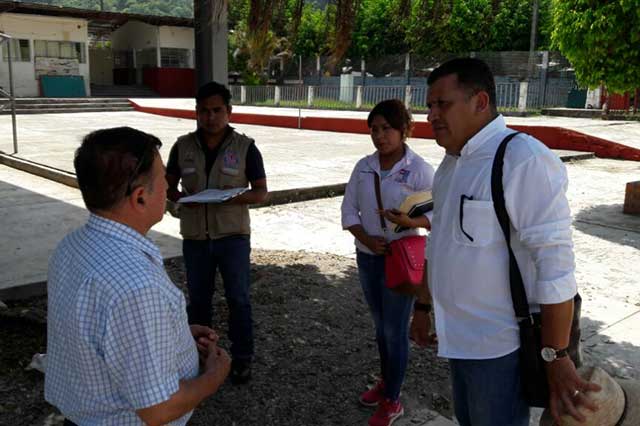 Por Franklin habilitan albergues en Xicotepec