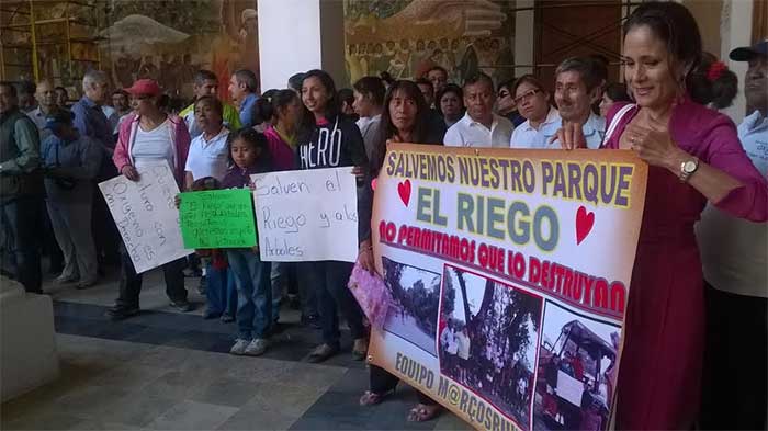 Encaran a alcaldesa de Tehuacán para proteger El Riego