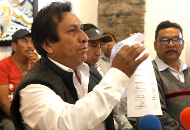 Vecinos de San Lorenzo Almecatla piden destitución de edil auxiliar