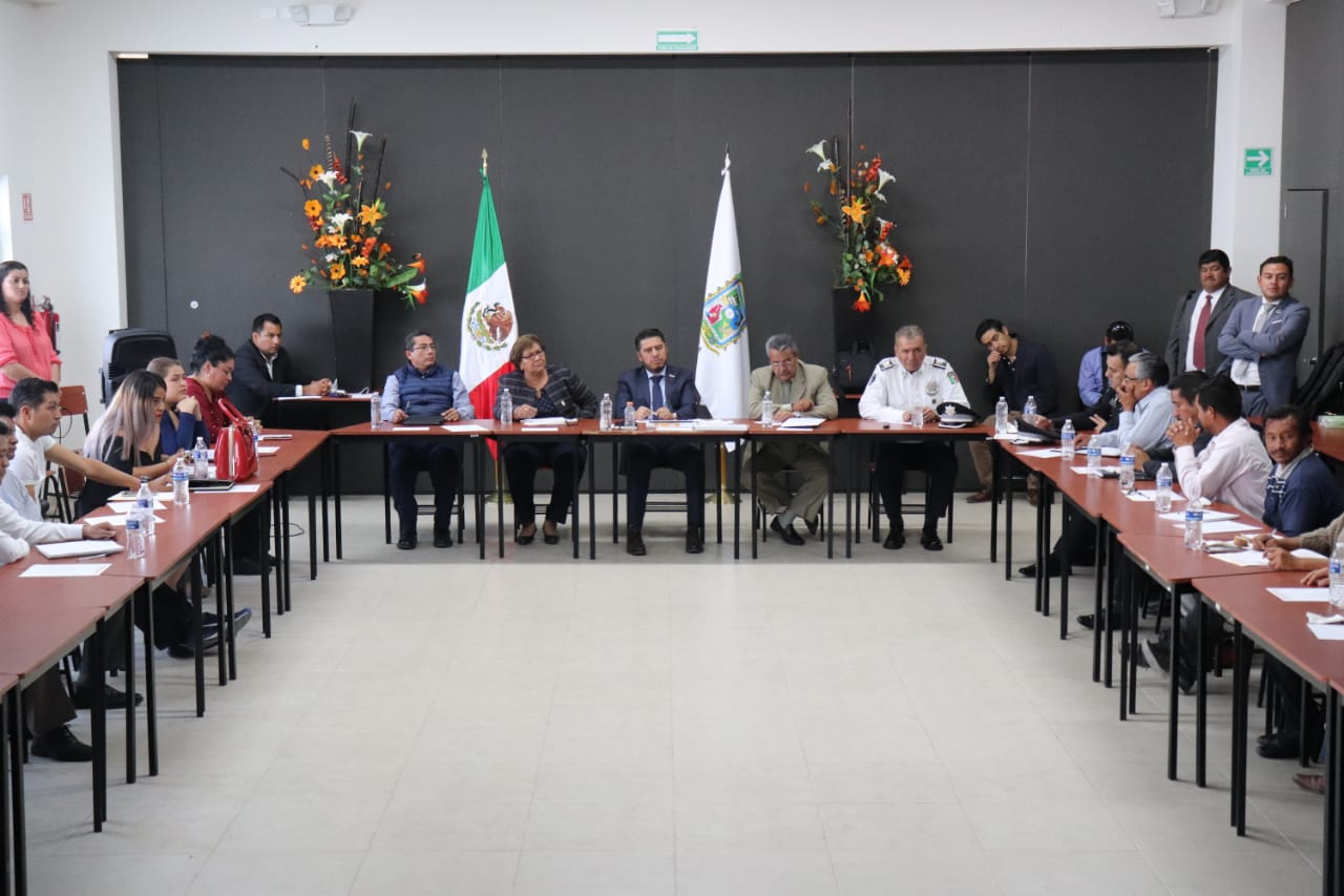 Encabeza Manuel Alonso reunión de seguridad en Texmelucan