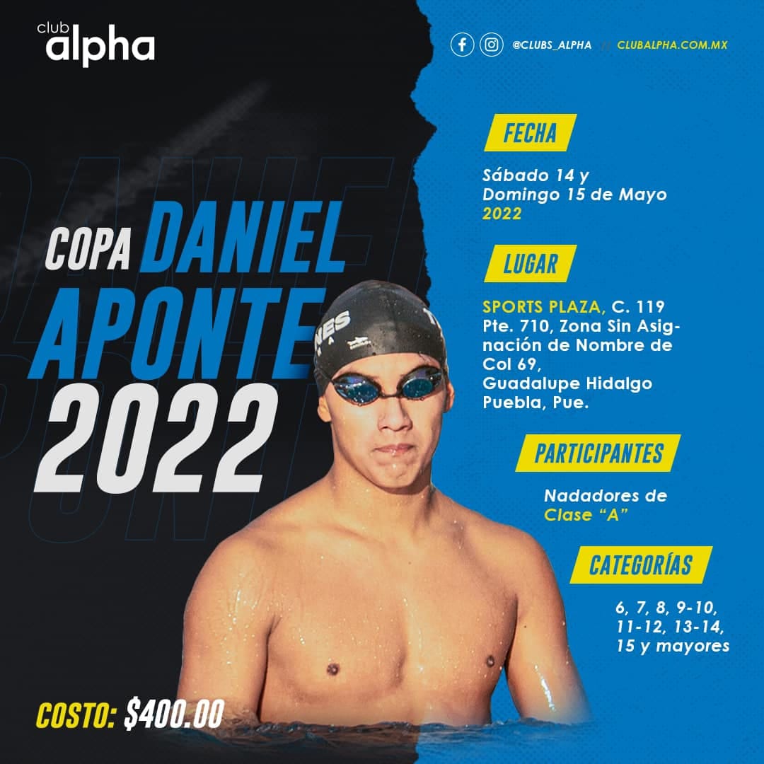 Regresa la Copa de Nuevos Talentos 2022 de natación Club Alpha