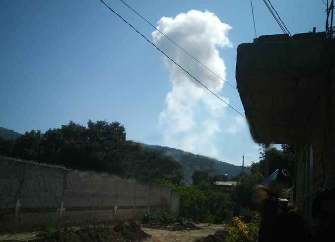 Cinco lesionados por explosión de cohetería en Chachapa