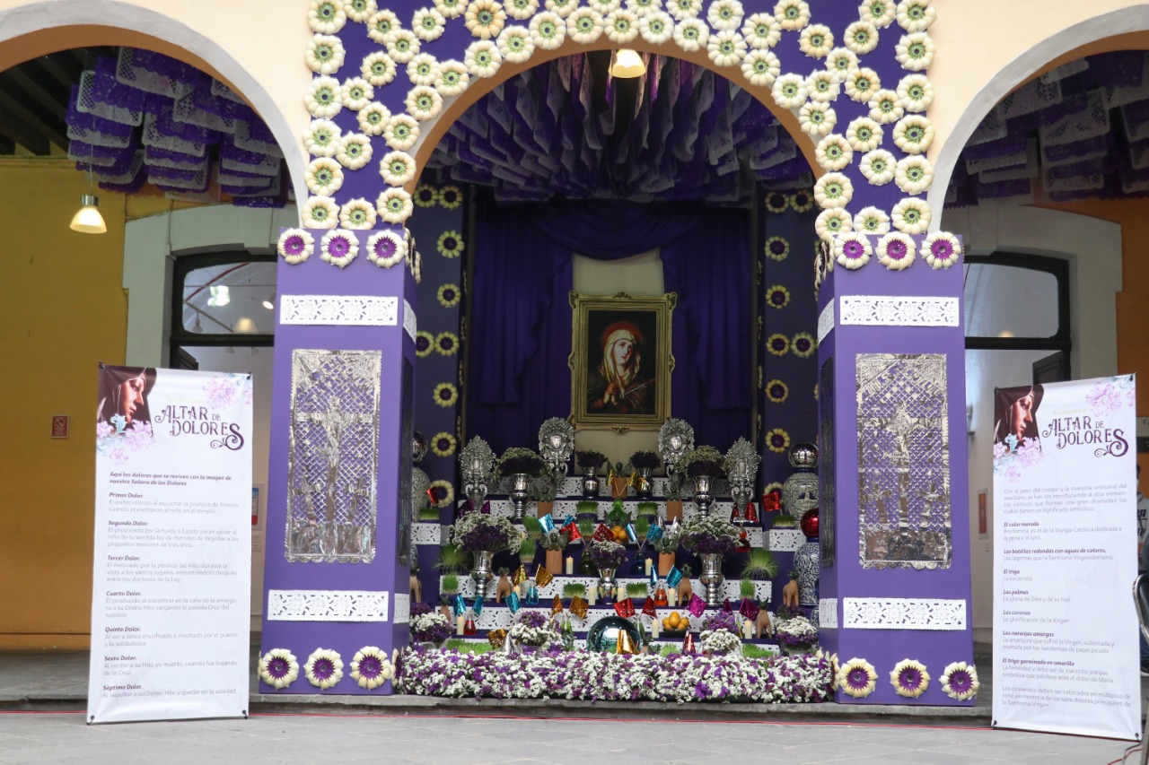 Preserva Cultura patrimonio inmaterial con instalación del Altar de Dolores