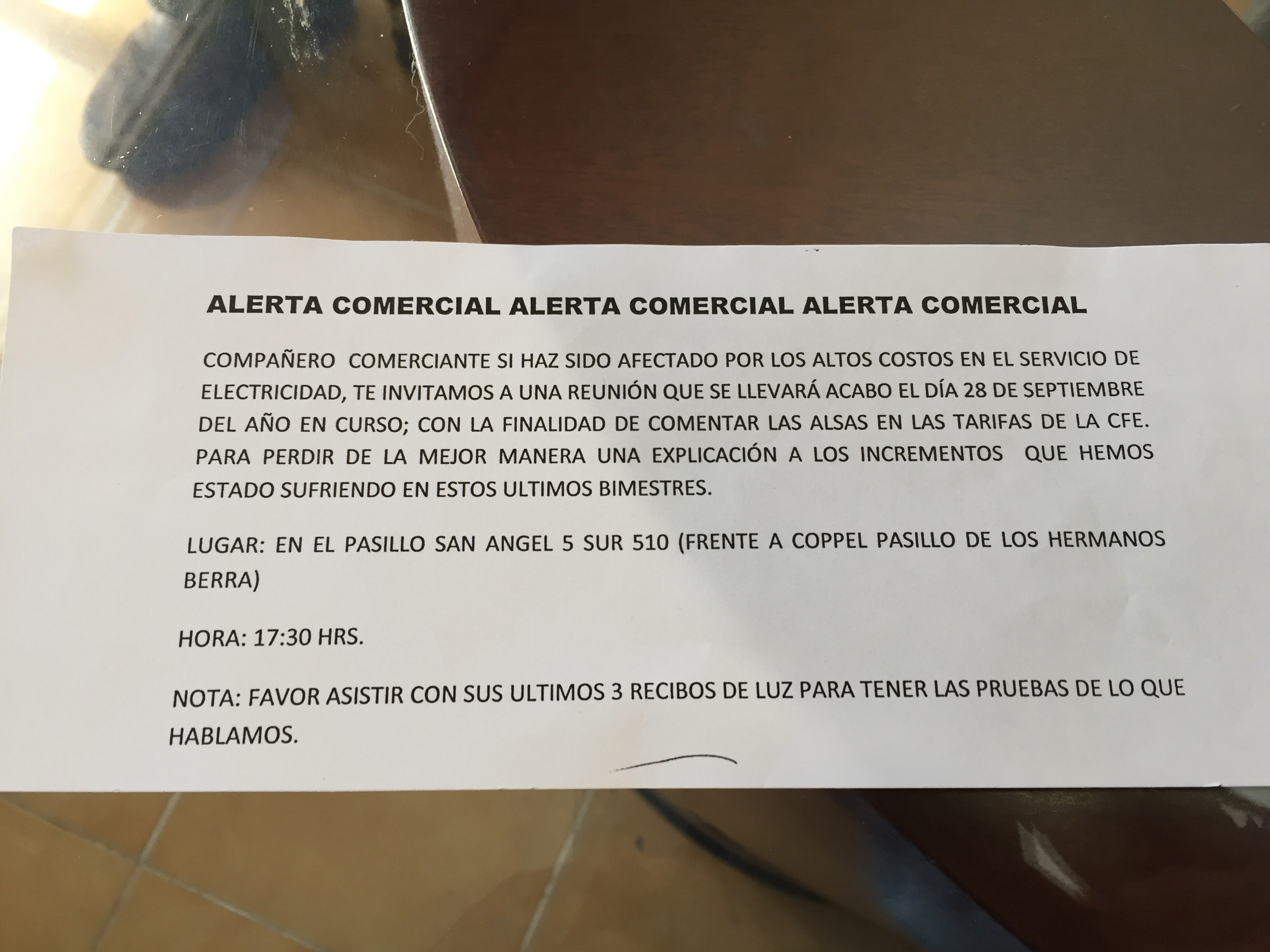 Comerciantes organizan boicot contra CFE por alza en tarifas