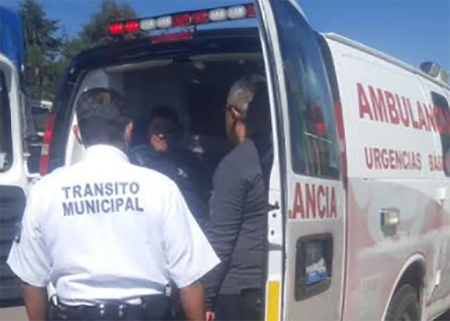 Policía de Texmelucan es atropellado mientras acudía a un llamado de auxilio 