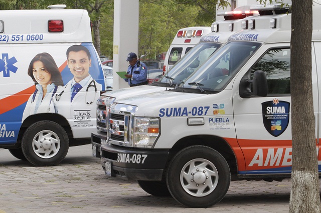 Ambulancia SUMA sufre accidente en pleno traslado