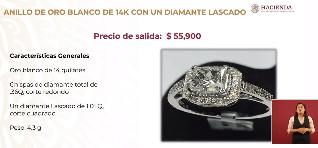 Anuncian nueva subasta de joyas, autos de lujo y más en Los Pinos