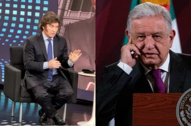 Califica Javier Milei como ignorante a López Obrador