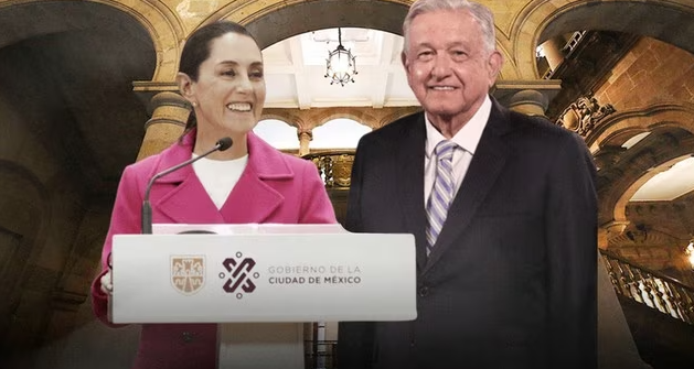 La jefa de gobierno en Palacio Nacional