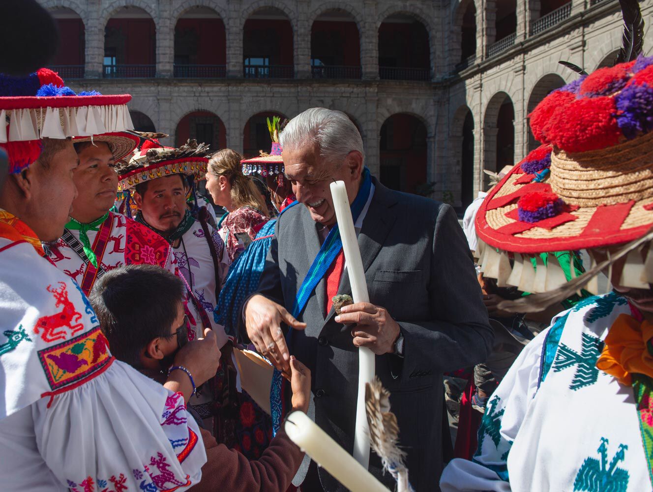 AMLO  realizará un plan regional de apoyo y justicia para comunidades de  Centros Ceremoniales
