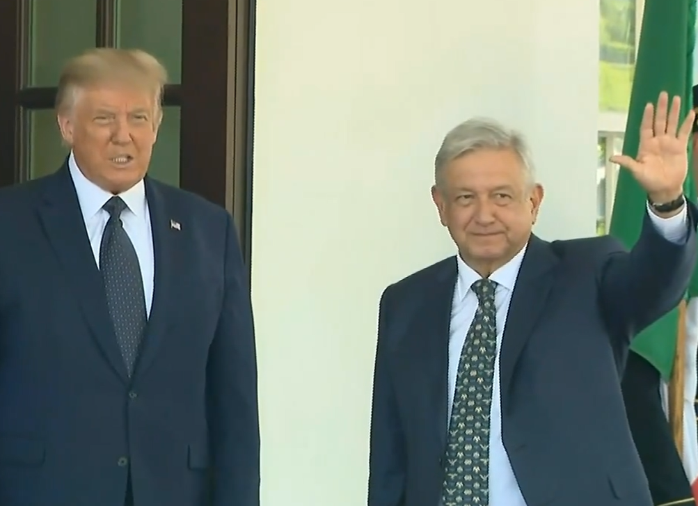 AMLO llega a la Casa Blanca a reunión con Donald Trump