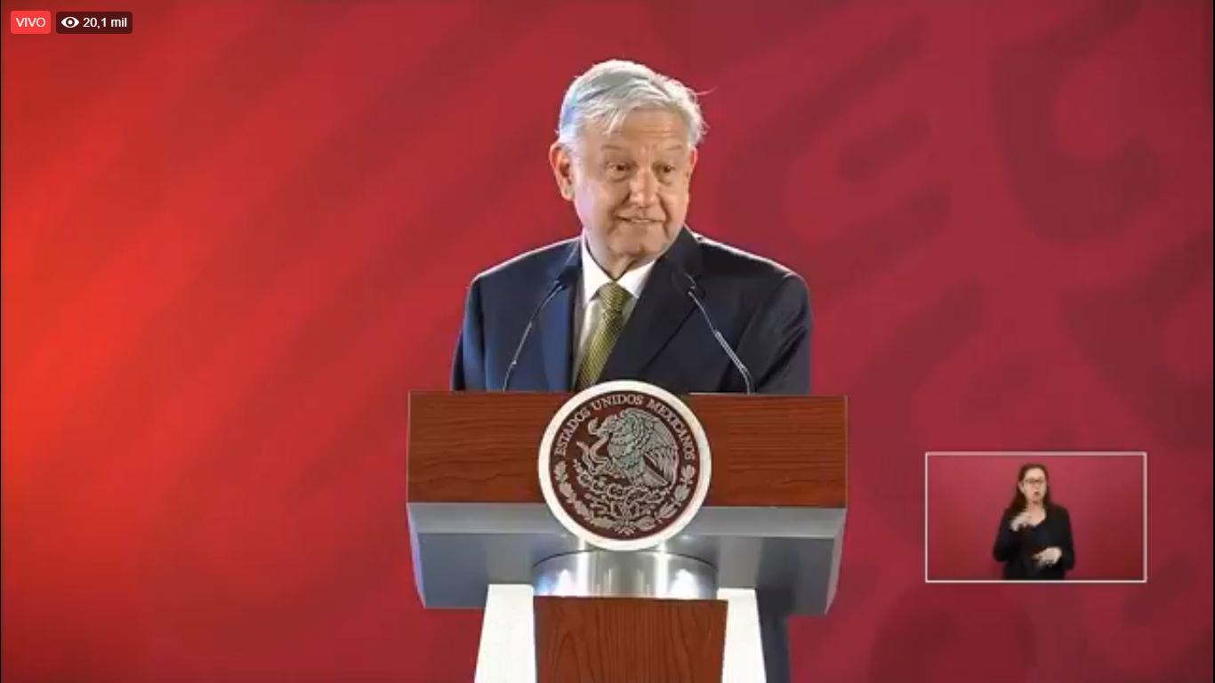 EN VIVO Inicia conferencia matutina de López Obrador