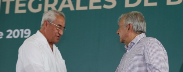 Reconoce AMLO a Pacheco Pulido por reconciliar a Puebla