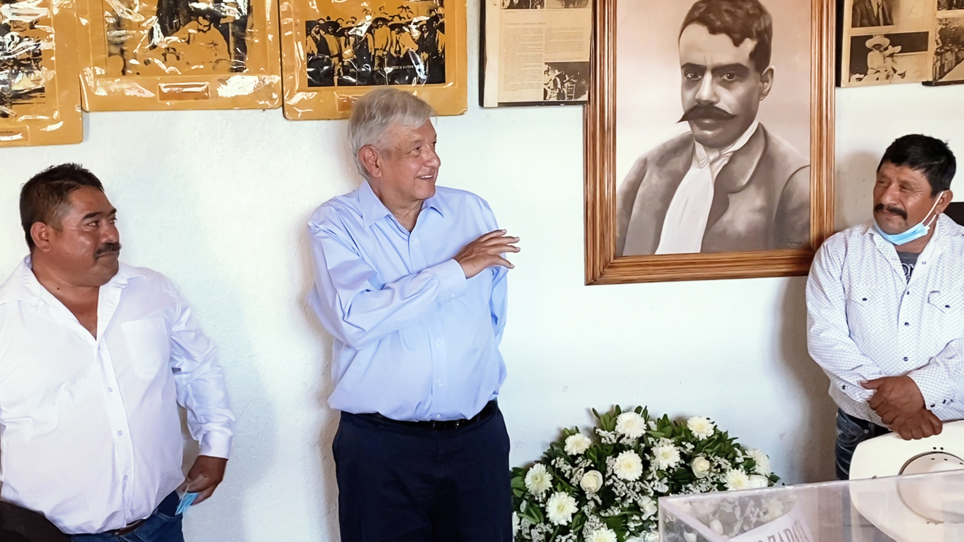 López Obrador realiza visita relámpago a Huehuetlán e Izúcar