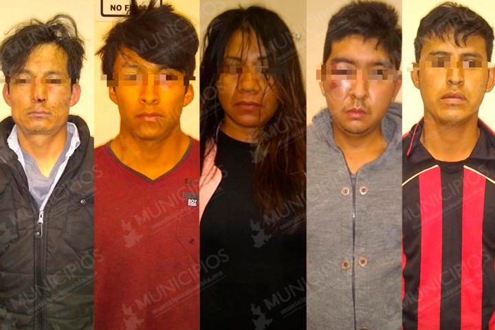 Detienen a Los Josés por machetear a policías de Amozoc