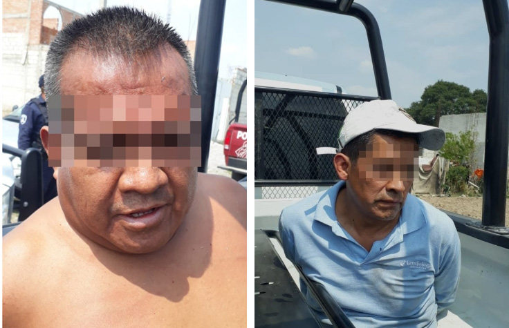 Detienen a dos hombres en Amozoc con camionetas robadas