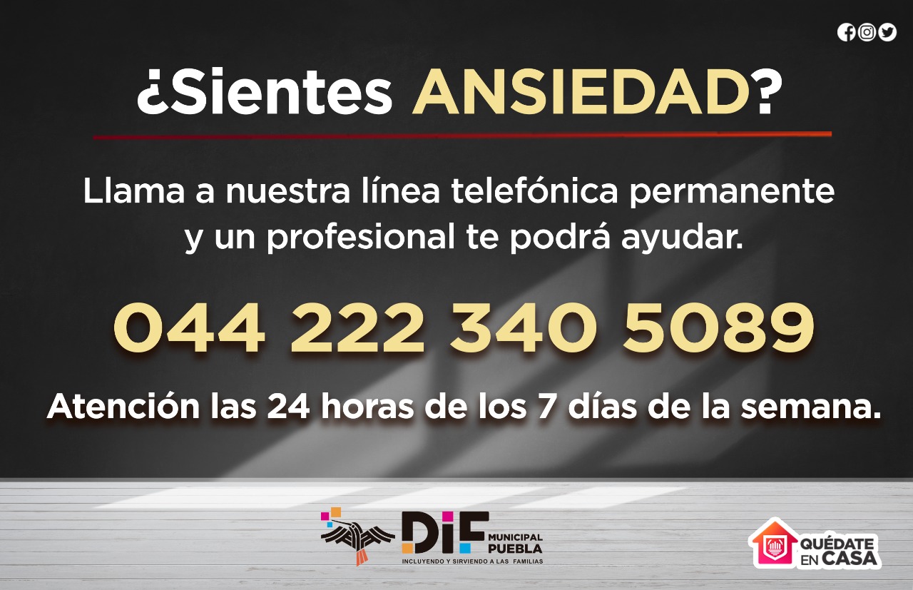 Activan DIF línea telefónica permanente para la atención de ansiedad