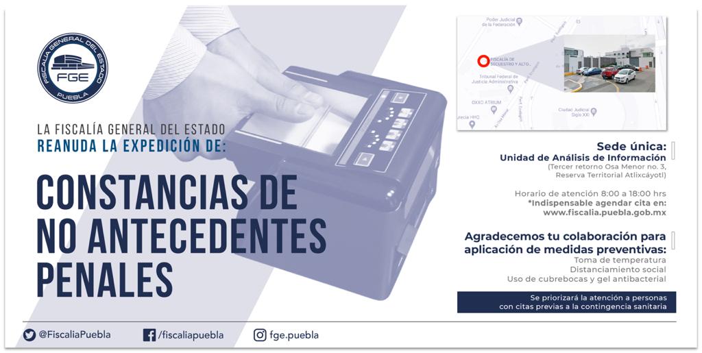 Fiscalía reanuda expedición de Constancias de no antecedentes penales