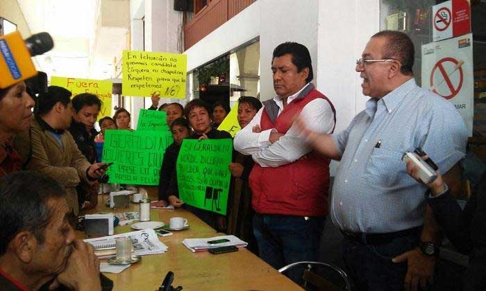 Afirma regidor que Comuna de Tehuacán apoya a candidato