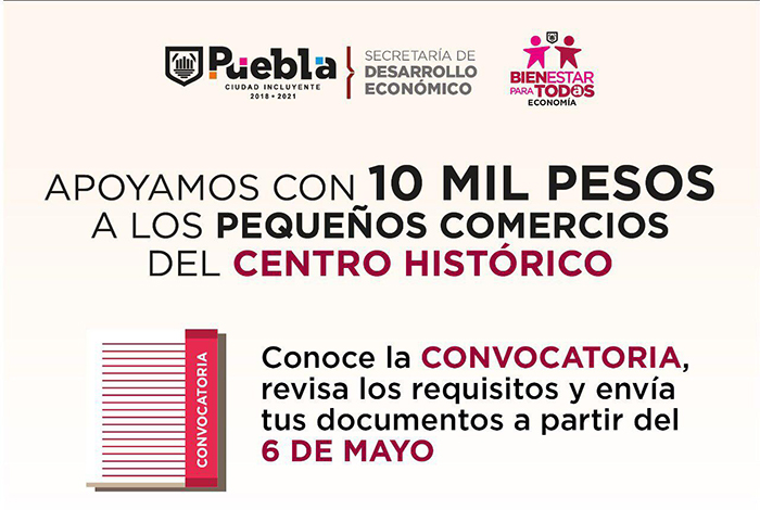 Continúan apoyos del Ayuntamiento de Puebla de 10 mil pesos a microempresarios