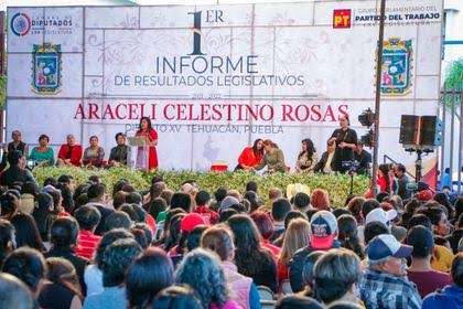 Rinde su primer informe diputada federal Araceli Celestino