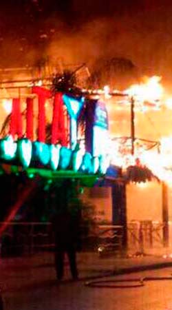 Arden antros y restaurante en Camino Real a Cholula