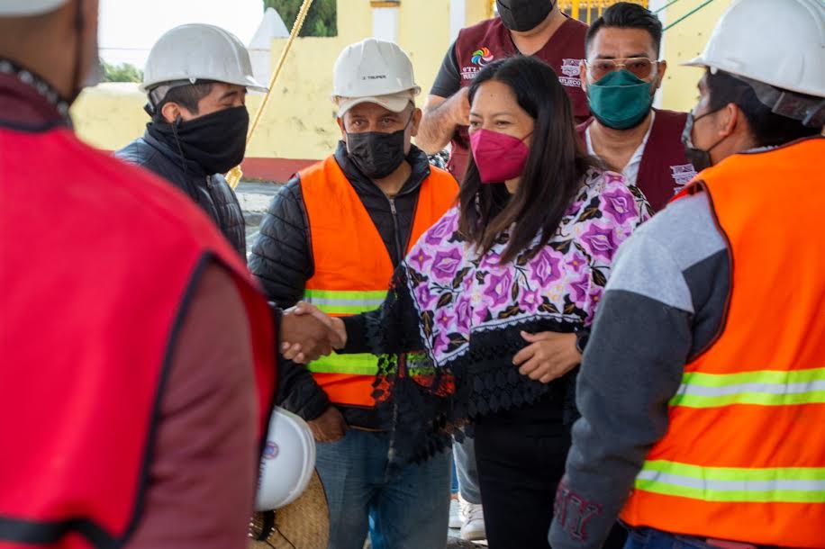 Ariadna Ayala inaugura obras solicitadas en San Pedro Benito Juárez