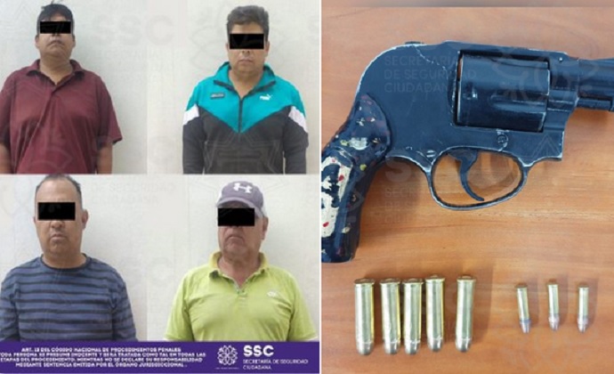 Caen cuatro sujetos armados en la Vía Corta Puebla-Chiautempan