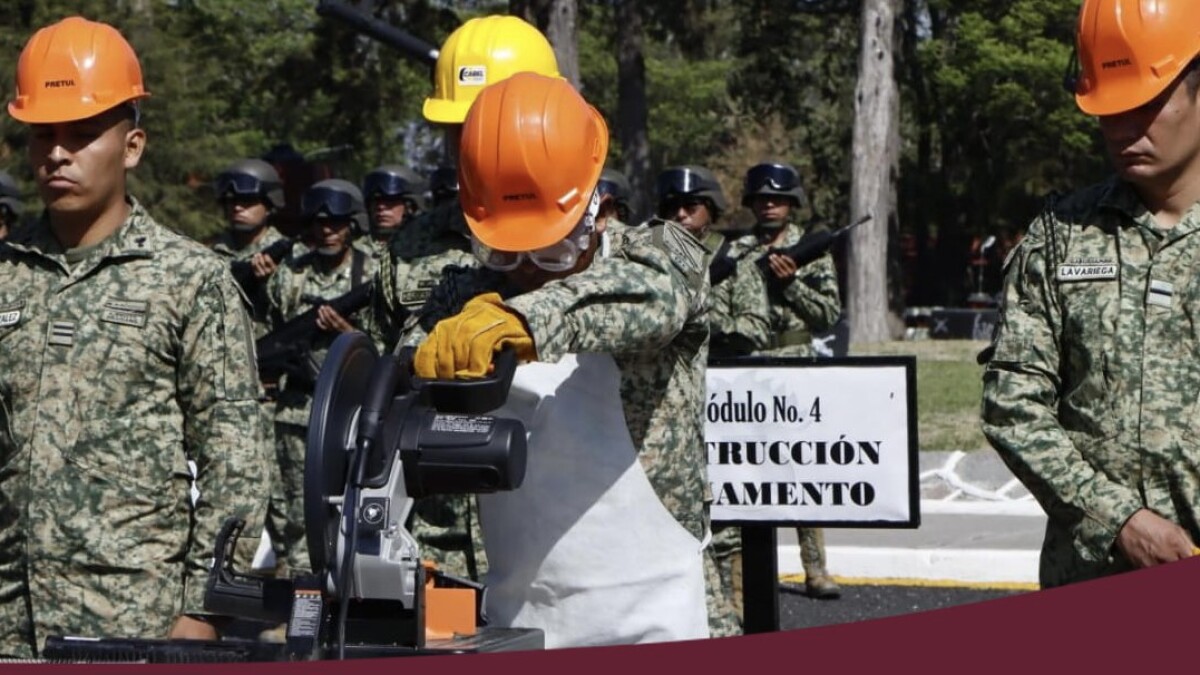 Destruyen FGR y Sedena material bélico incautado en Puebla