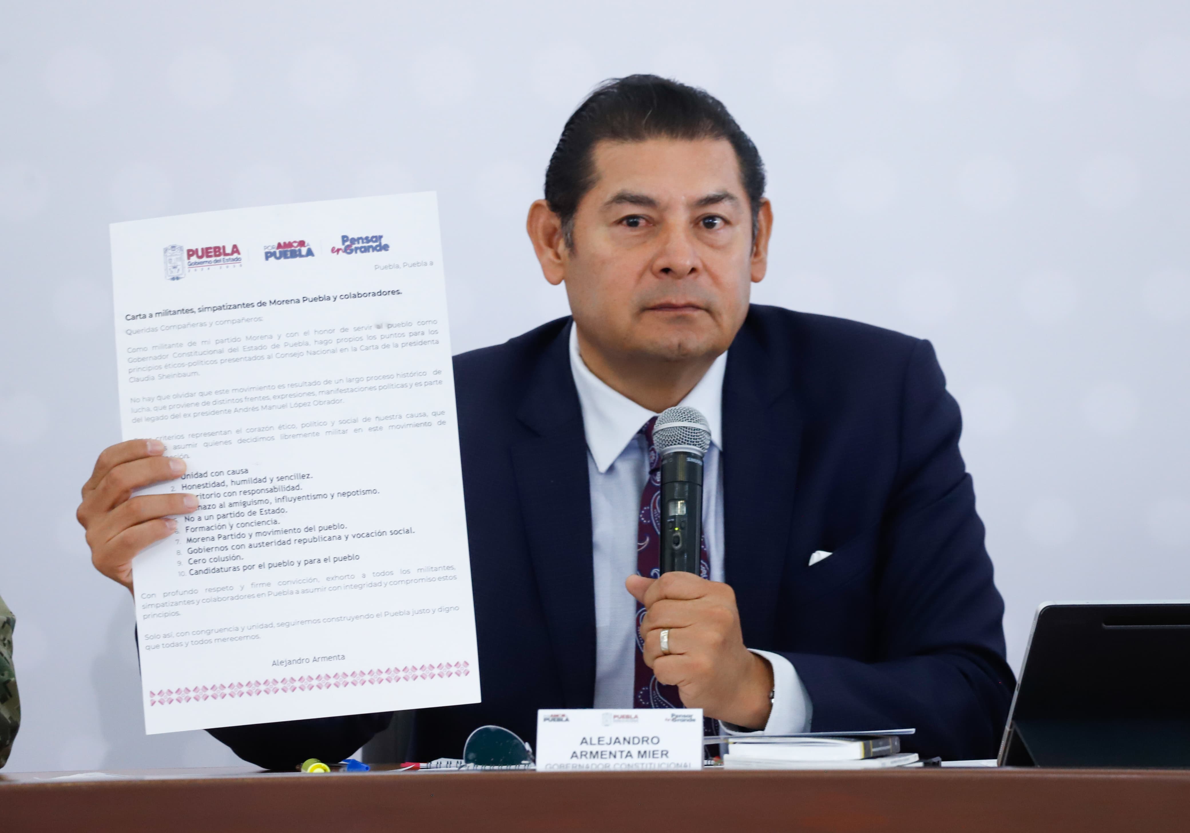 Puebla respalda postura diplomática de Sheinbaum ante gobierno de Trump