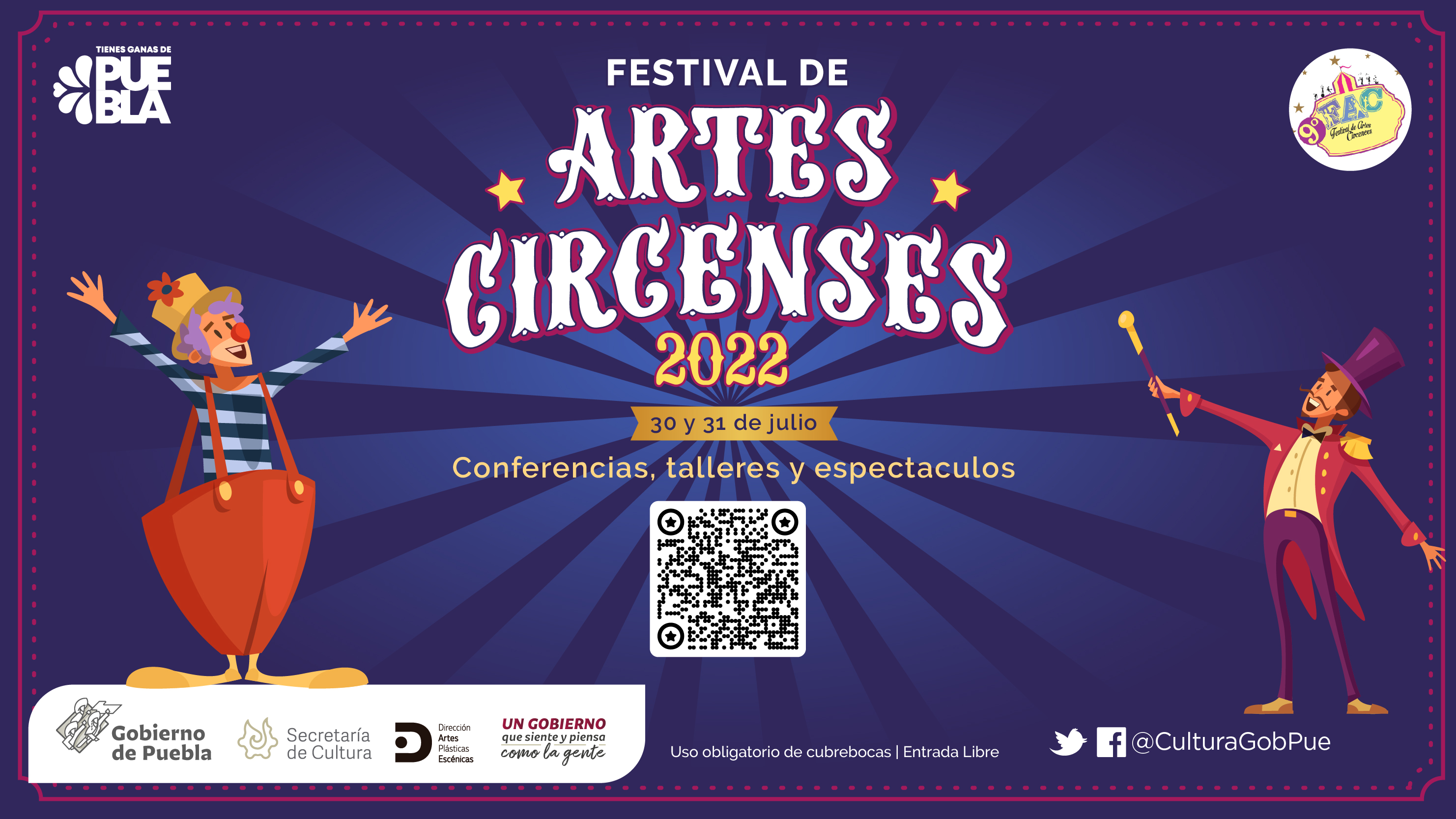 Alista Cultura novena edición del Festival de Artes Circenses