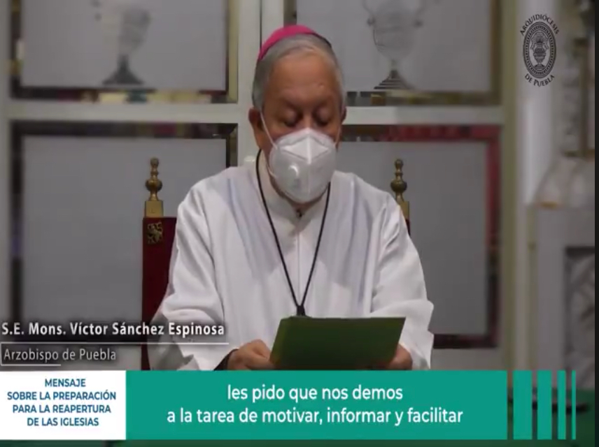 VIDEO Alistan reapertura de templos religiosos en Puebla