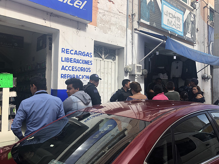 Hampones vacían locales comerciales en centro de Atlixco