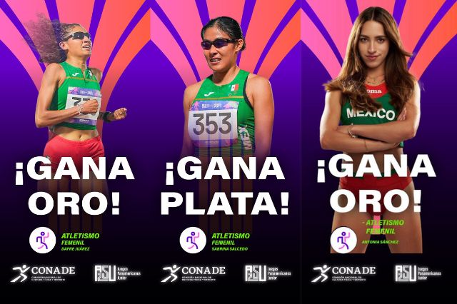 México gana oros y bronce en atletismo y canotaje en Asunción 2025