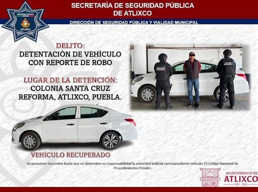 En Atlixco realizan detenciones por diversos delitos