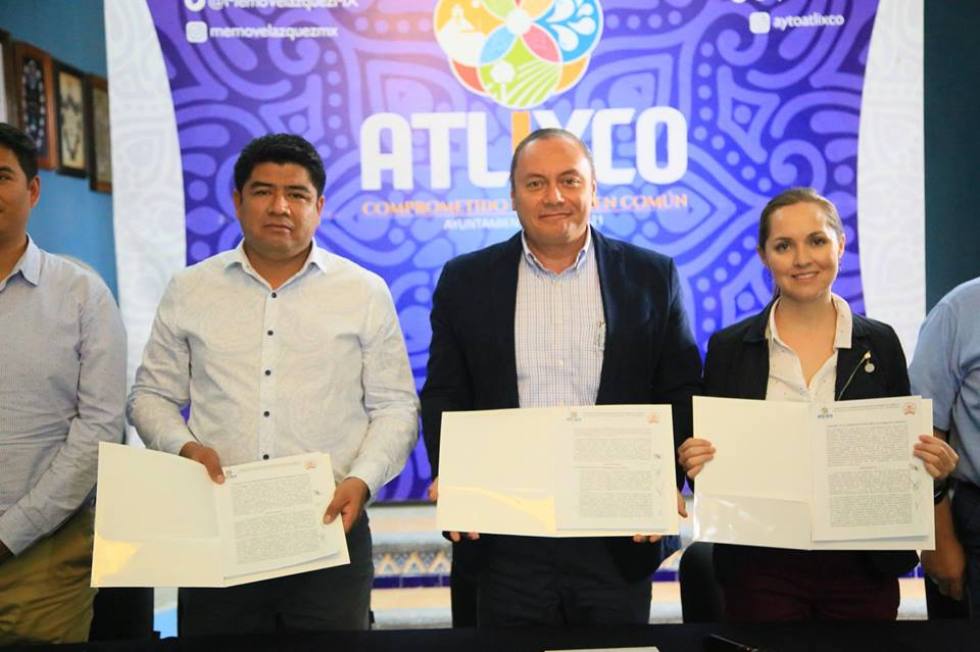 Huaquechula y Atlixco firman convenio en materia de turismo