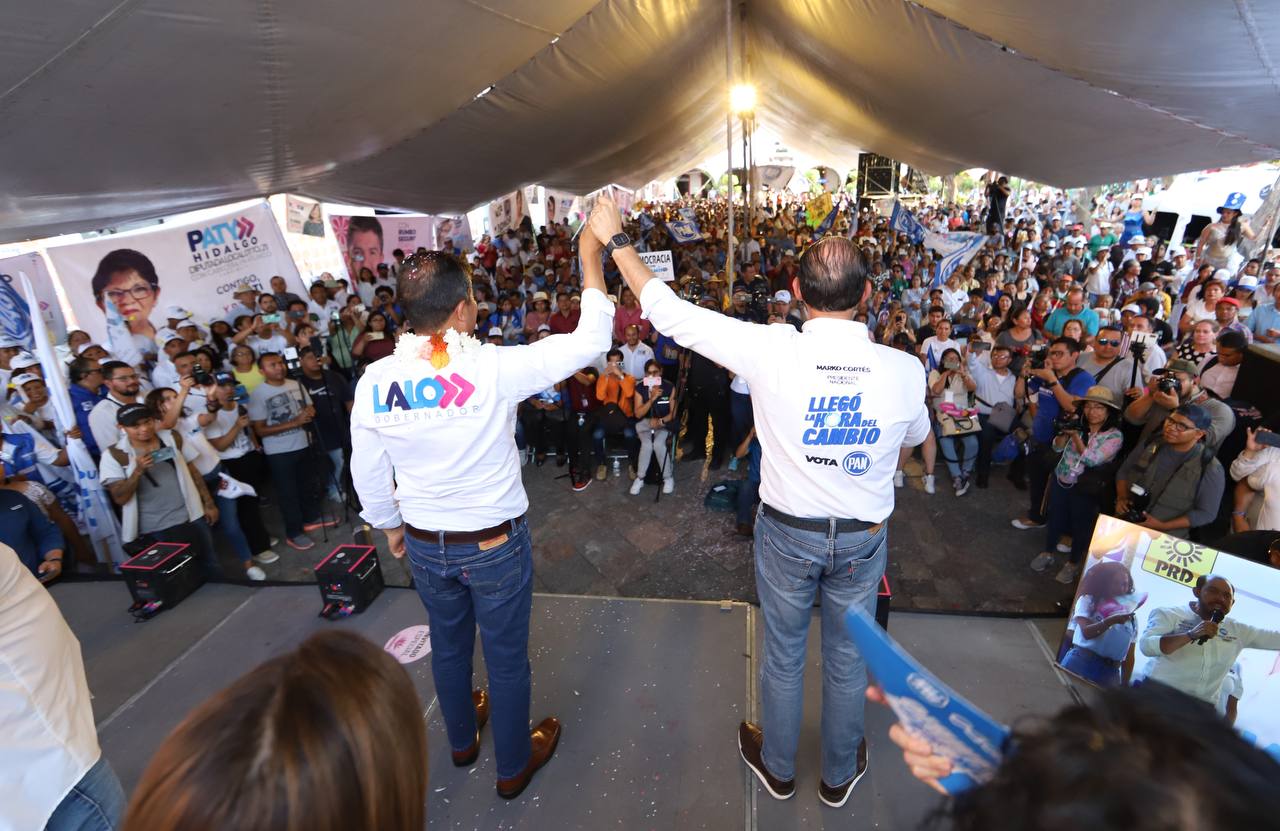 Marko Cortés llega a Atlixco para el cierre de campaña de Minutti