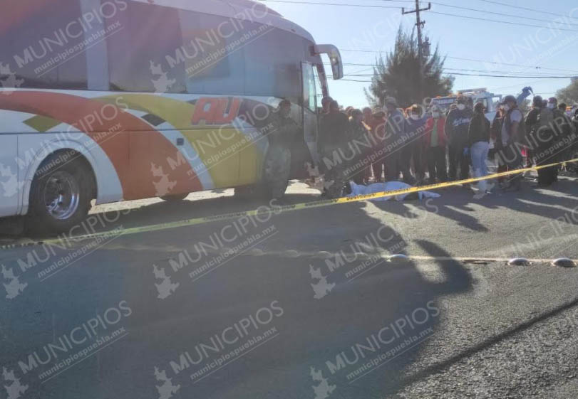 Autobús AU embiste y mata a ciclista en Cuapiaxtla de Madero