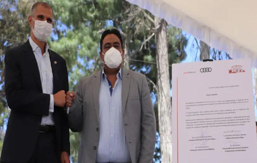 Audi México y autoridades de San José Chiapa construirán parque deportivo