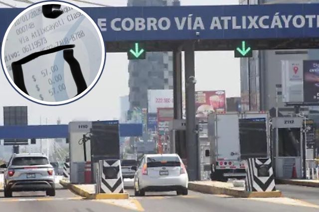 Atlixquenses furiosos por aumento del peaje en la vía Atlixcáyotl