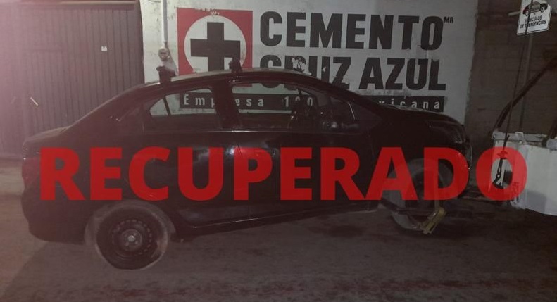 Recuperan en San Pedro Cholula auto robado en Puebla