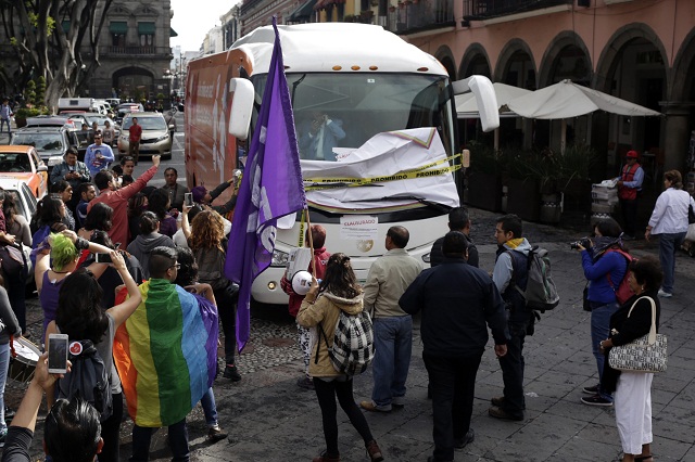 Cancelan visita del autobús de La Libertad a San Pedro Cholula