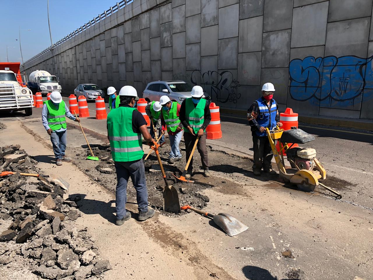 Inician trabajos de conservación en la México-Puebla; prevén tráfico lento